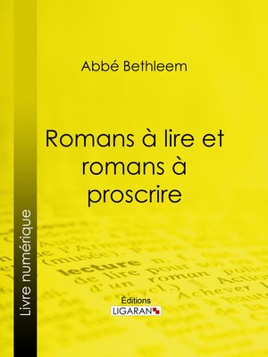 cover image of Romans à lire et romans à proscrire